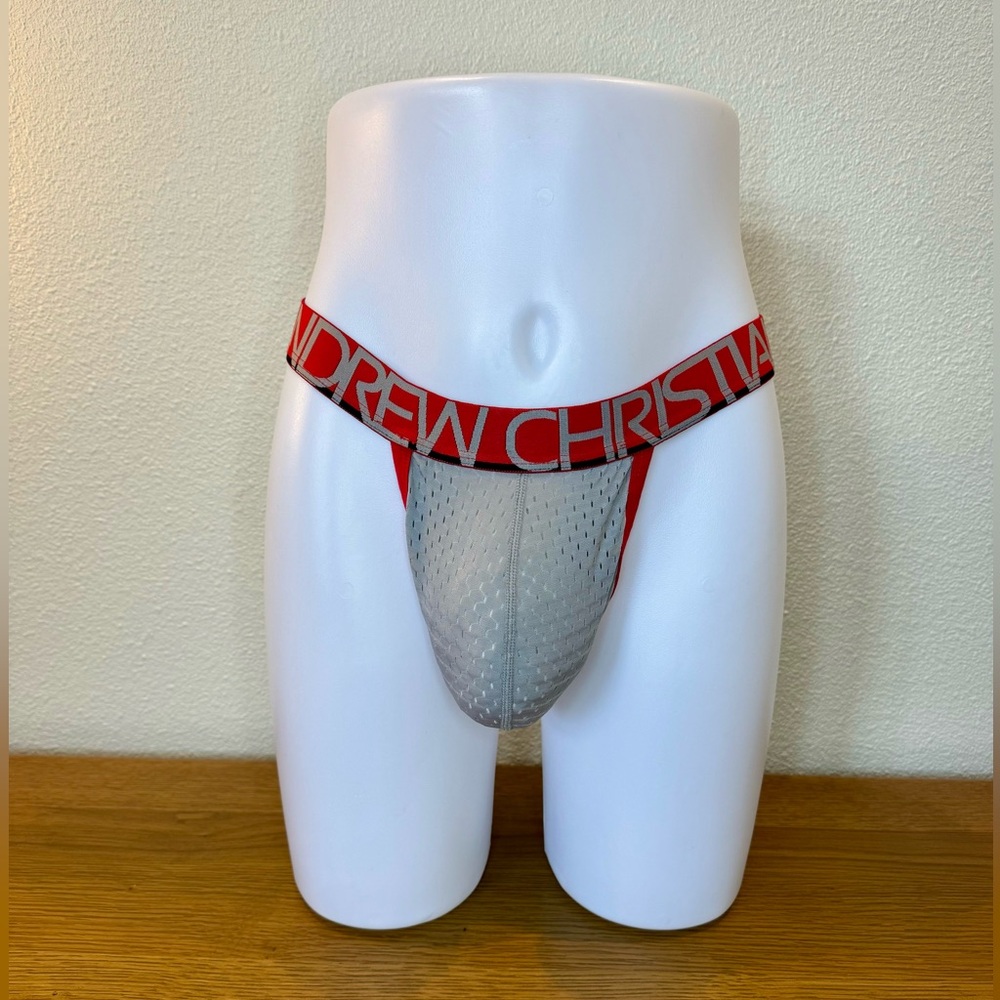 Andrew Christian Jock Mesh Thong Size L